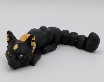 Juguete de escritorio personalizable de Bastet / Llavero pequeño de Bastet Fidget Friend