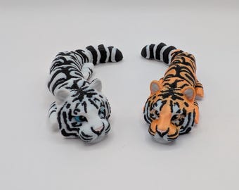 Juguete de escritorio de tigre personalizable / Llavero pequeño de tigre para inquietarse
