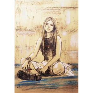 Avril Lavigne portrait, Kunstposter