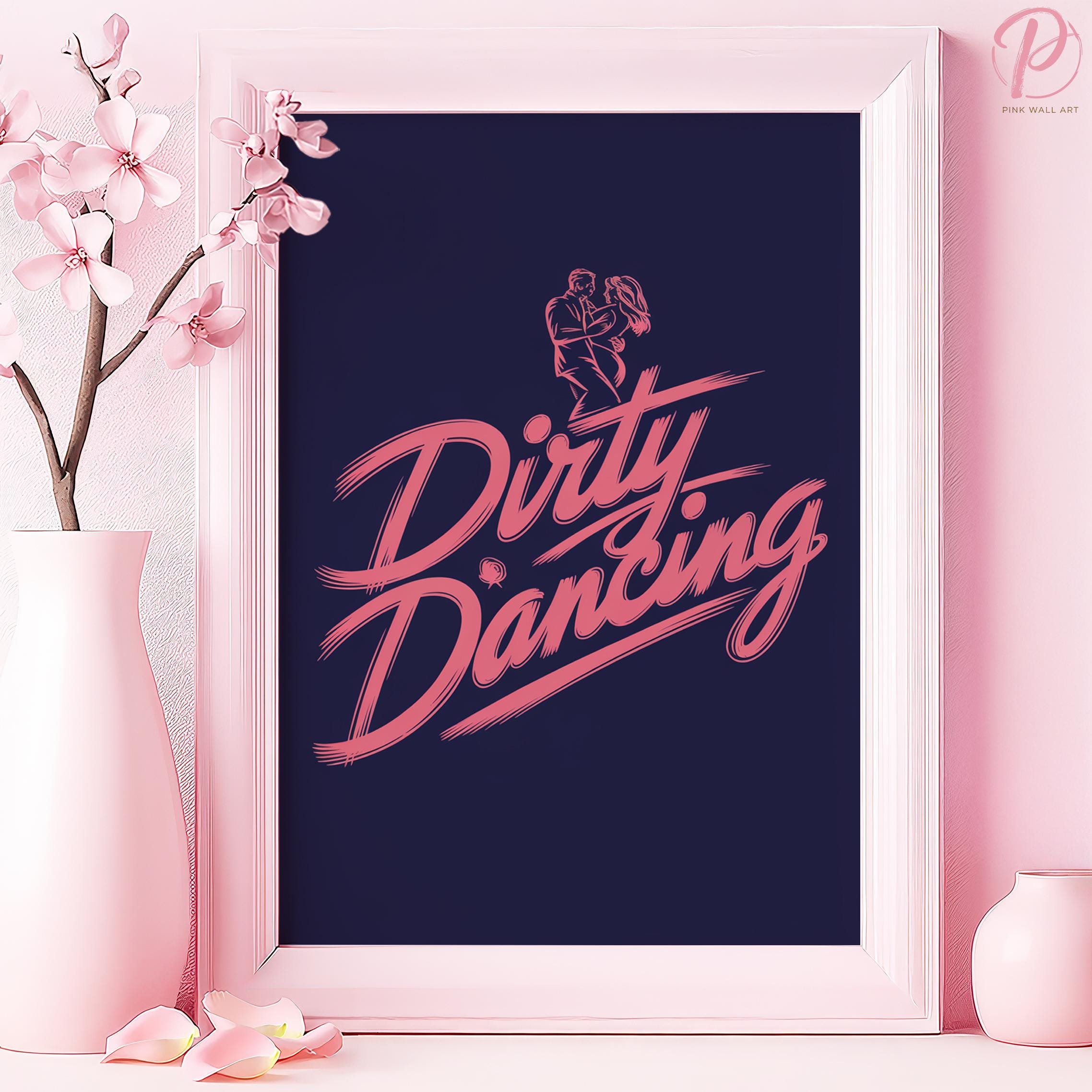 VTG 80s Dirty Dancing Concert Tour T-Shirt size L Heather Gray USA, image size:2276x2276