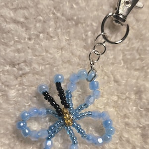 Perlen Schmetterling Taschenanhänger / Schlüsselanhänger