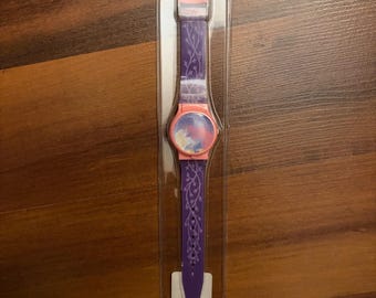 Disney Sleeping Beauty Aurora Prince Charming Pink Purple Watch New untested