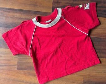 Vintage 2002 Scooby-Doo Wear Cartoon Network Red Ringer Tee Shirt Kids 3T