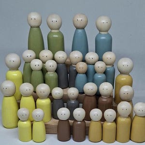 Figurki konstelacji SOFT TONES M/F - 32 sztuki (terapia systemowa, ustawienia stołowe, ustawienia rodzinne z figurkami)