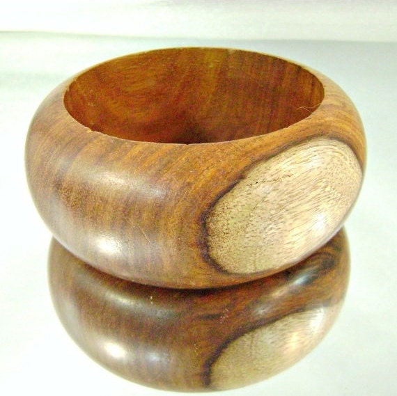 Bangle Bracelet. Heavy Wood Bangle Bracelet. Curl… - image 4