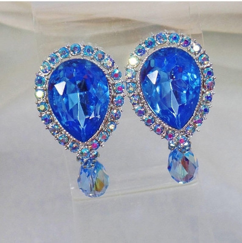 Vintage Earrings. Large Clip Earrings. Showstopper Earrings. Etsy