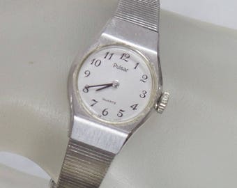 Ladies Watch. Silver Pulsar Ladies Watch. Silver Tone Pulsar Women's Watch. waalaa.