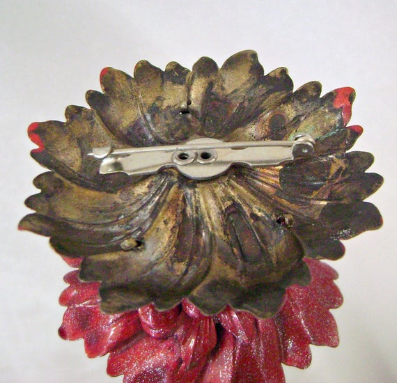 Flower Brooch. Christmas Brooch. Christmas Pin. A… - image 4