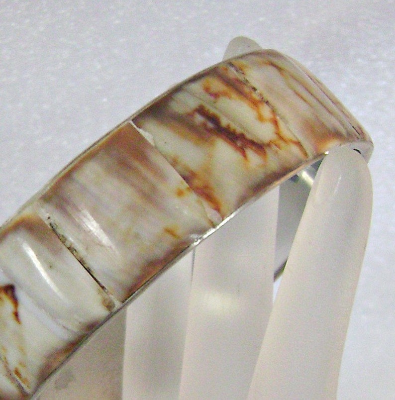 Bangle Bracelet. Tiger Shell Bracelet. Wide Tiger Shell Bangle waalaa. image 4