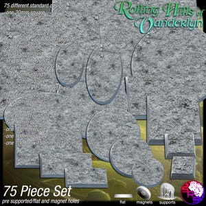 Grass Terrain Wargaming Bases - Rolling Hills of Vanderlyn