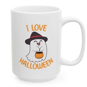 ハロウィンゴーストコーヒーマグ：不気味なトリック・オア・トリートシーズン