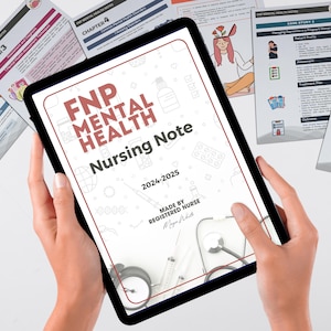 Fnp Mental Health Notes, FNP Study Guide, FNP Nervous System, Nurse Practitioner Clinical Guide and Notes Complete, Nursing Study Guide
