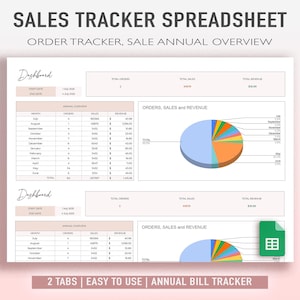 Simple Sales Tracker Spreadsheet | Sales Profit Analysis | Sales Management |Sales Log |Business Tracker | Sales Performance | Google Sheets