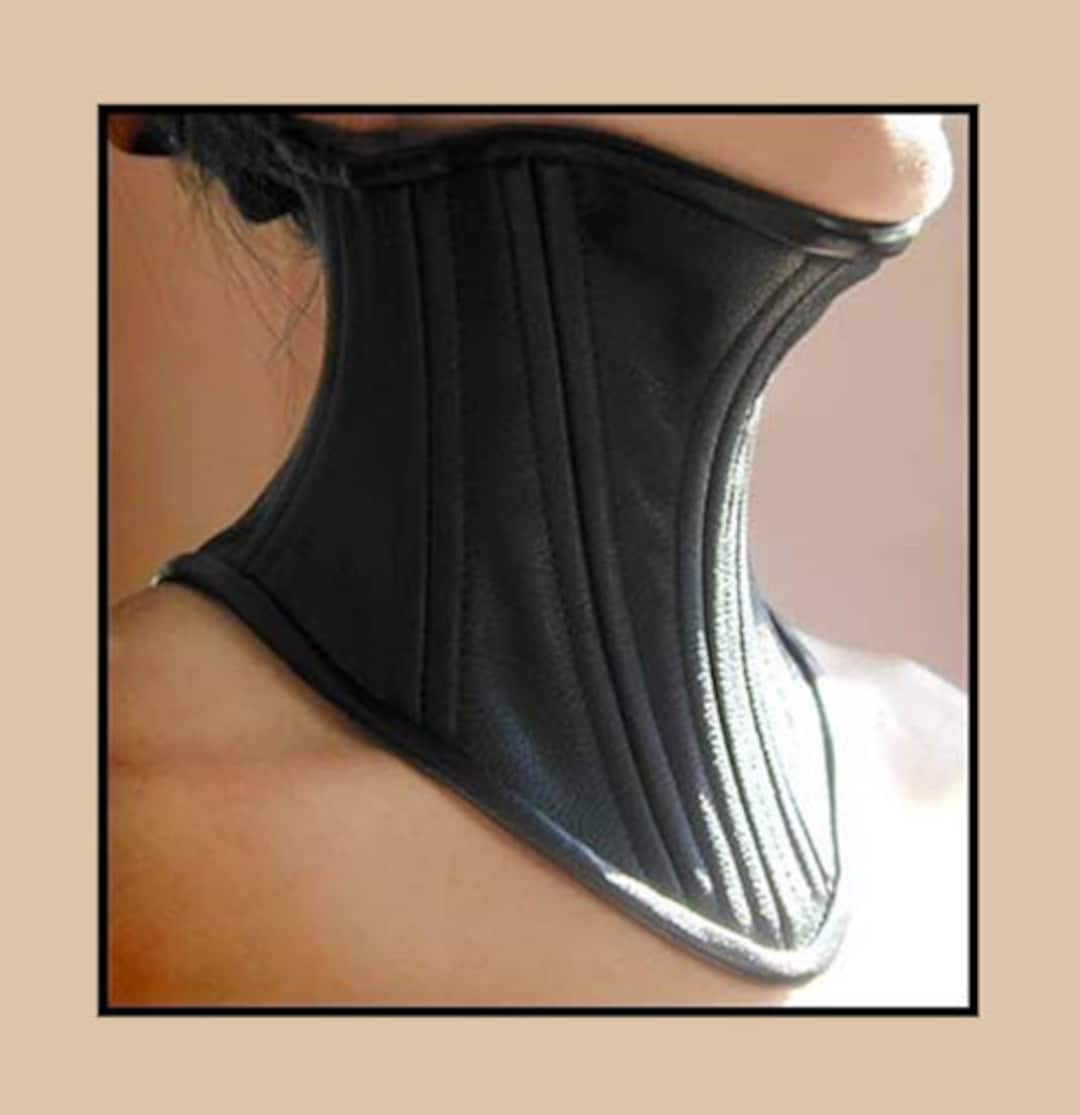 Leather Neck Corset Posture Collar Custom Made to Your Size Exquisite  Restriction Made Elegant and Beautiful 