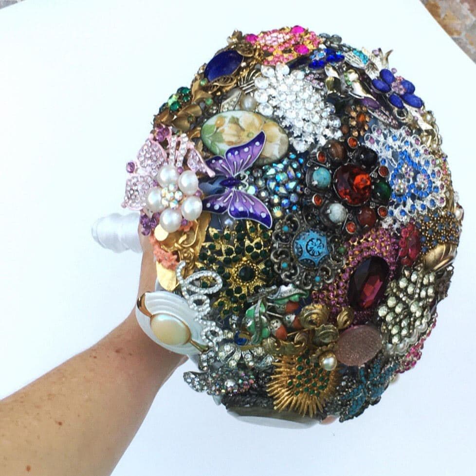 Colourful Brooch Bouquet