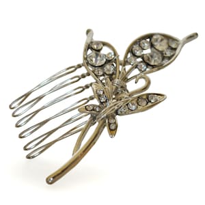 Vintage style diamante Bridal hair Comb - Wedding accessory/Hairpiece
