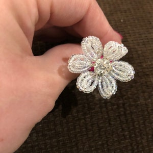 Bridal Hairpins - Flower pin - Beaded hairpins -  Diamante hairpin - Pearl Hairpins - Bridesmaid hairpins