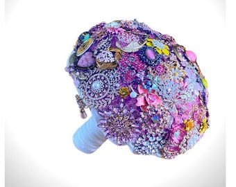 Large Brooch Bouquet - Bridal All Brooch Wedding Bouquet -  Vintage, heirloom, artificial bouquet jewel bouquet