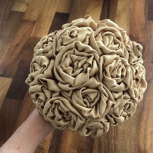 All Fabric Wedding Bouquet - Bridal Bouquet - keepsake, heirloom, artificial bouquet