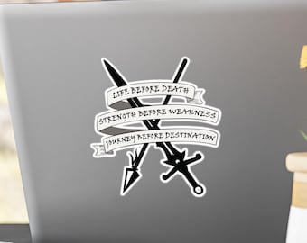 Stormlight Archive sticker, first ideal oath vinyl decal, journey before destination Cosmere merch