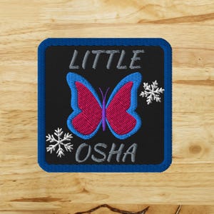 Parche bordado de mariposa Little Osha, merchandising literario de Quicksilver, regalo termoadhesivo de Callie Hart, Kingfisher