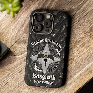 Fourth Wing Dragonscale phone case, basgiath war college Riders quadrant phone cover