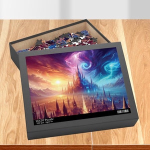Stormlight Archive Highstorm vs Everstorm Puzzle, Cosmere Art Merch, Brandon sanderson fan gift
