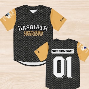 Fourth Wing baseball jersey, Basgiath Riders Quadrant dragonscale print, Violet Sorrengail, bookish inspired apparel