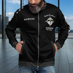 Fourth Wing Flight Jacket, Xaden Riorson Wingleader Cosplay, Basgiath Dragon Rider, bookish apparel