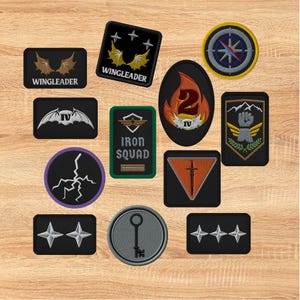 fourth wing embroidered patch, Flight jacket Cosplay Patches, dragon rider wingleader merch, second squad
