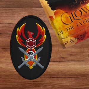 Parche bordado Chispa de la Llama Eterna, Diem Bellator Phoenix, Producto con licencia