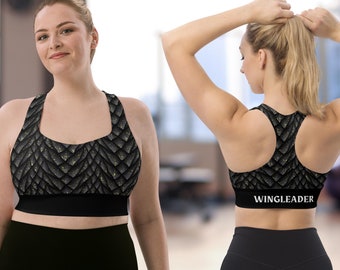 Reggiseno sportivo Fourth Wing, top da allenamento Dragon Riders Quadrant Dragonscale, abbigliamento sportivo Bookish