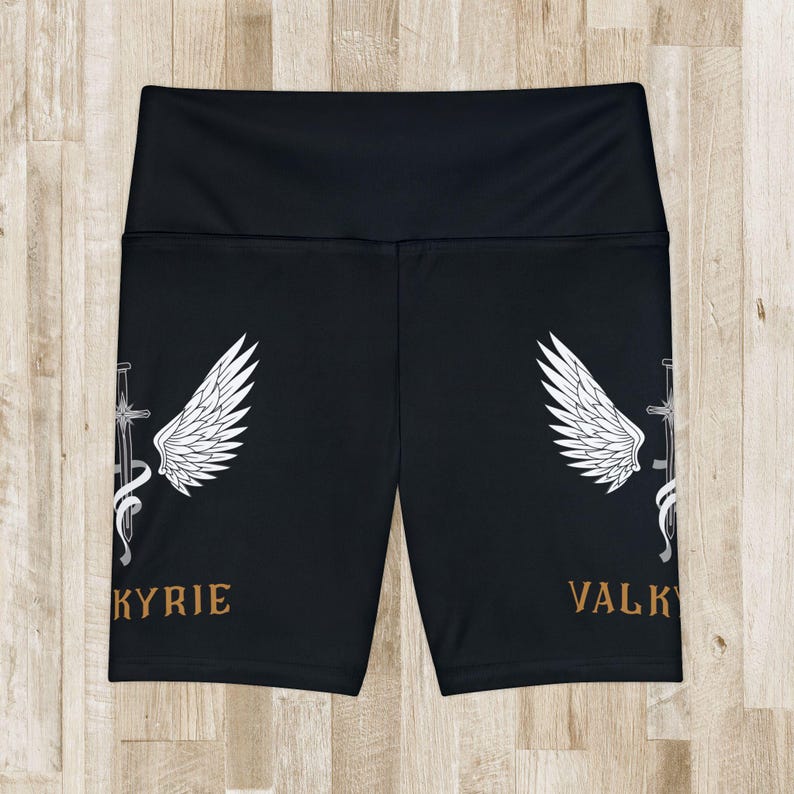 ACOTAR workout shorts, ACOSF valkyrie bike shorts, sarah j maas fan, Nesta archeron, ACOTAR merch, bookish training gear, fantasy reader