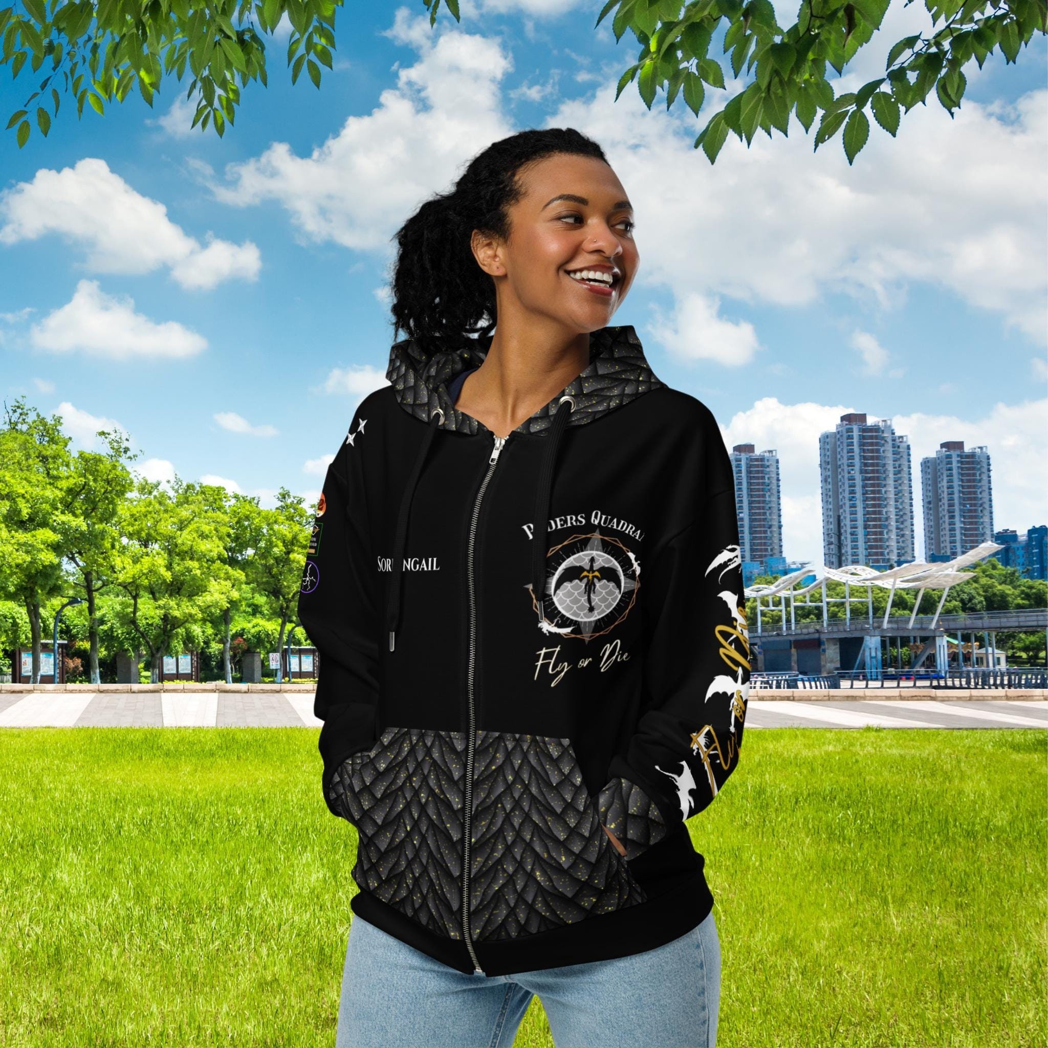 Fourth Wing Violet Sorrengail Cosplay Hoodie, Dragon Rider Flight