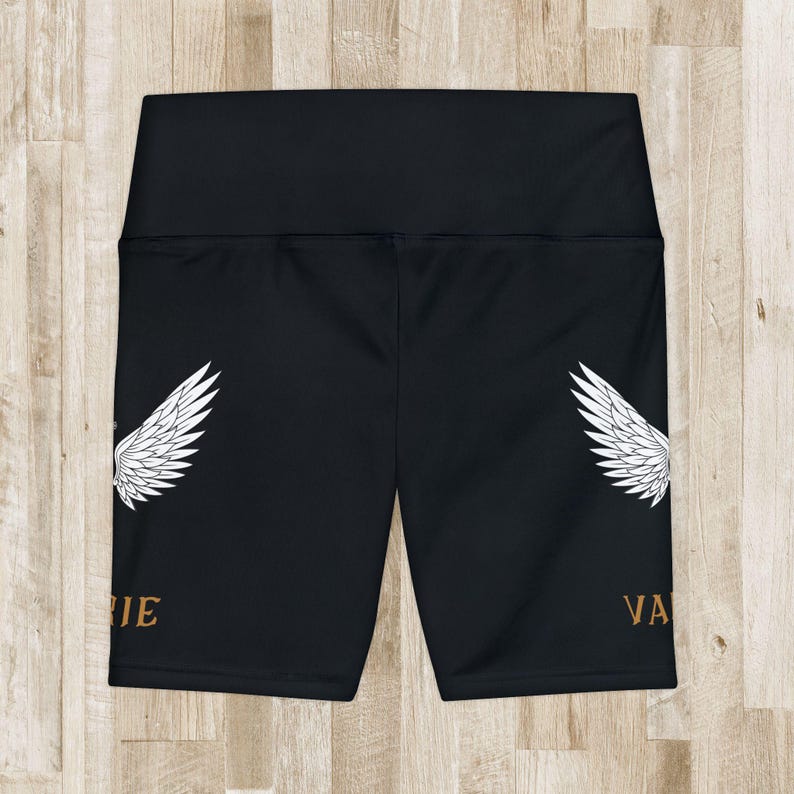 ACOTAR workout shorts, ACOSF valkyrie bike shorts, sarah j maas fan, Nesta archeron, ACOTAR merch, bookish training gear, fantasy reader