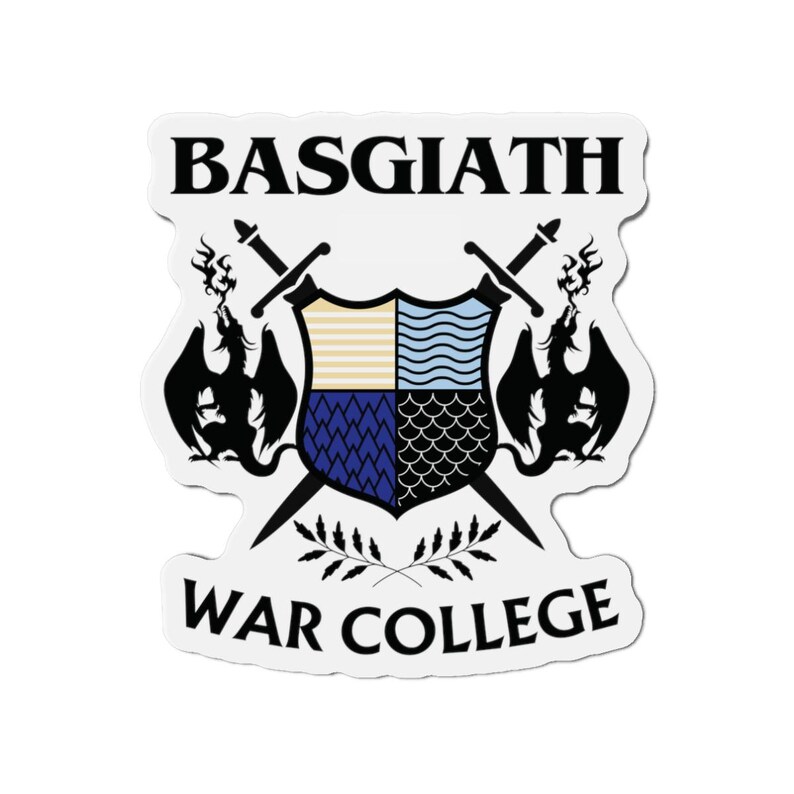 Fourth Wing magnet, Basgiath war college crest Dragon Riders Quadrant bookish merch immagine 7