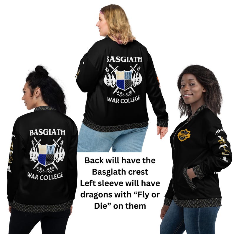 Custom Fourth Wing Flight Jacket, Quest squad, Dragon riders quadrant, Basgiath war college, Fourth Wing Merch, cosplay jacket, onyx storm