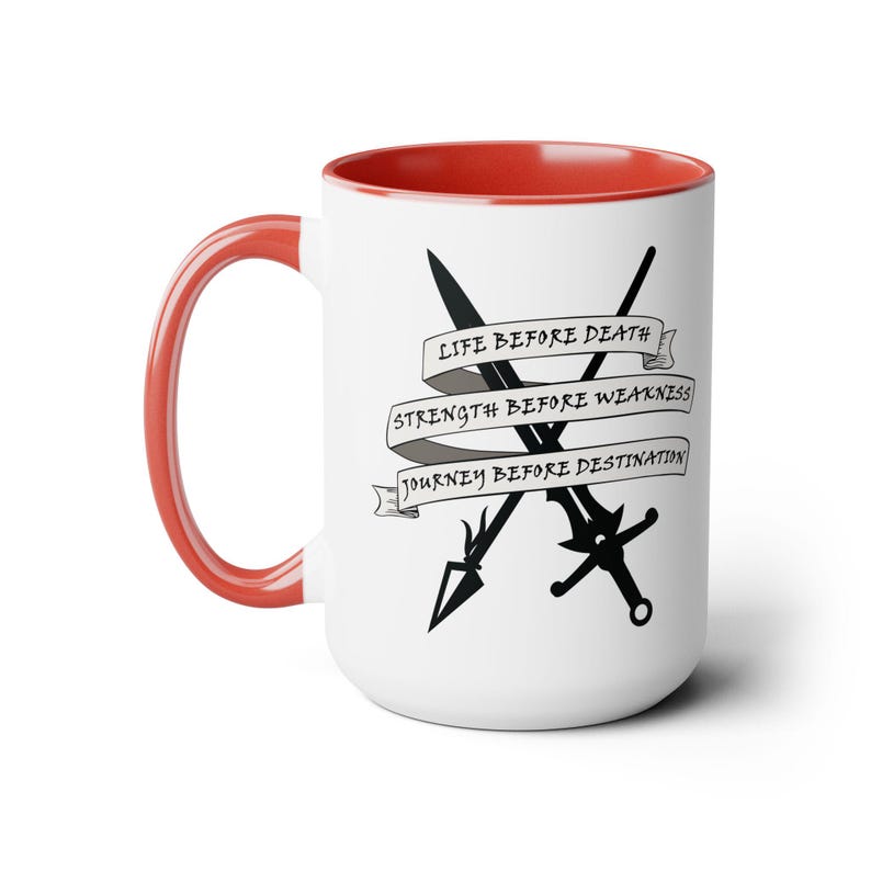Stormlight Archive Mug, Radiant Oath Cup, Cosmere Merch, journey before destination, bridge four Red