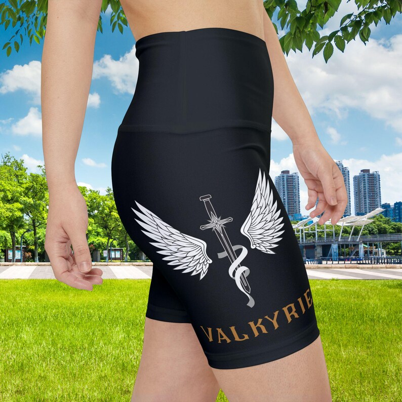 ACOTAR workout shorts, ACOSF valkyrie bike shorts, sarah j maas fan, Nesta archeron, ACOTAR merch, bookish training gear, fantasy reader