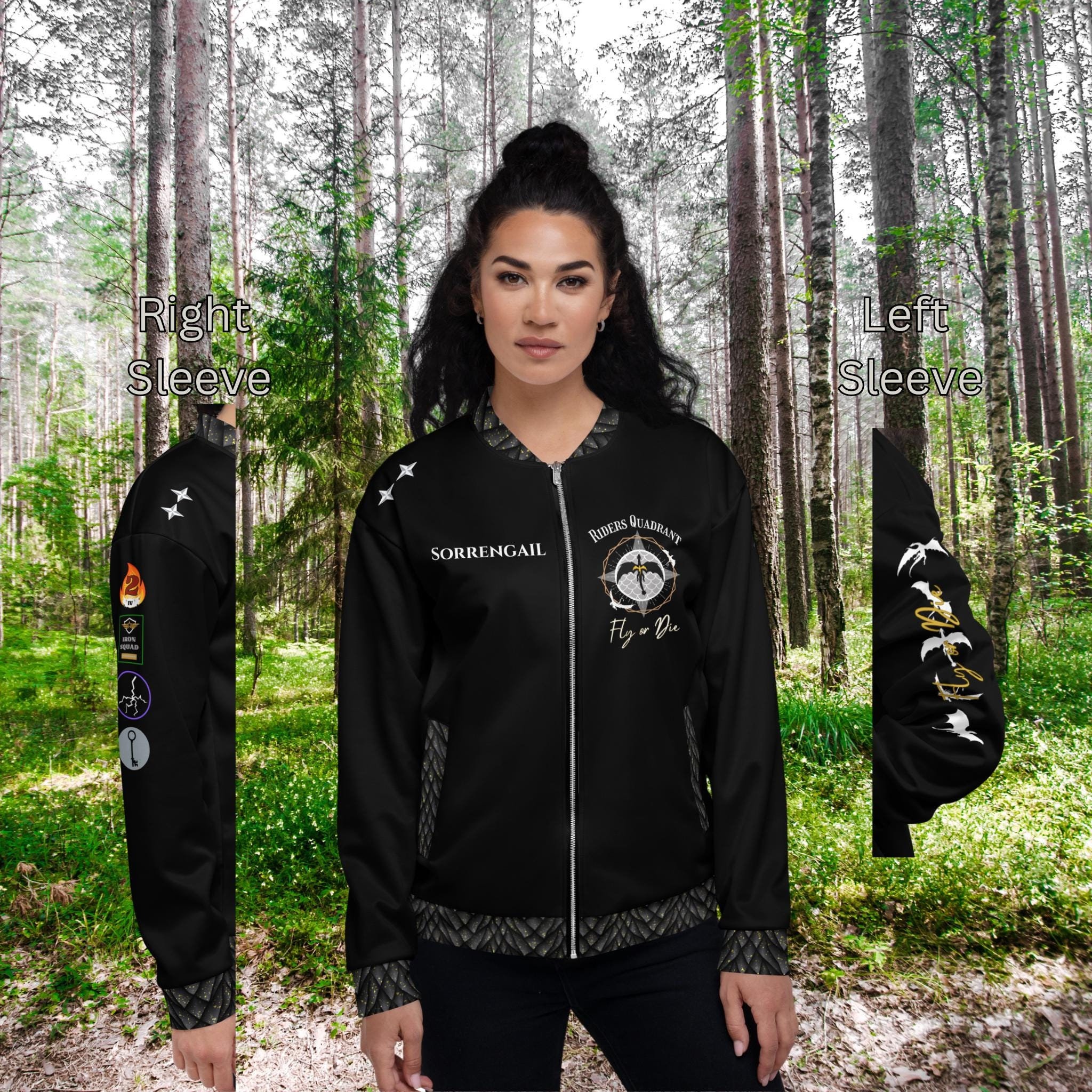 Violet Sorrengail Flight Jacket, Fourth Wing Dragon Rider Cosplay