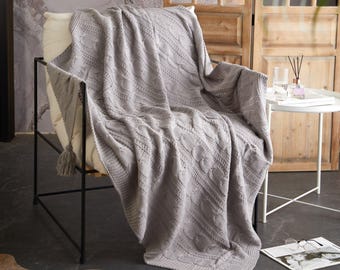 Jorja Knitted Throw Blanket