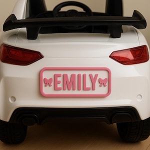 CUSTOM LICENSE PLATE Coupe, Personalized Mini License Plate – Custom Name Plate for Kids’ Cars