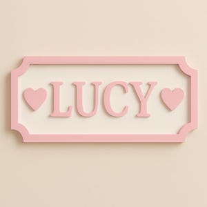 Custom Name Sign: Kids Room Decor, Peel & Stick, Customizable
