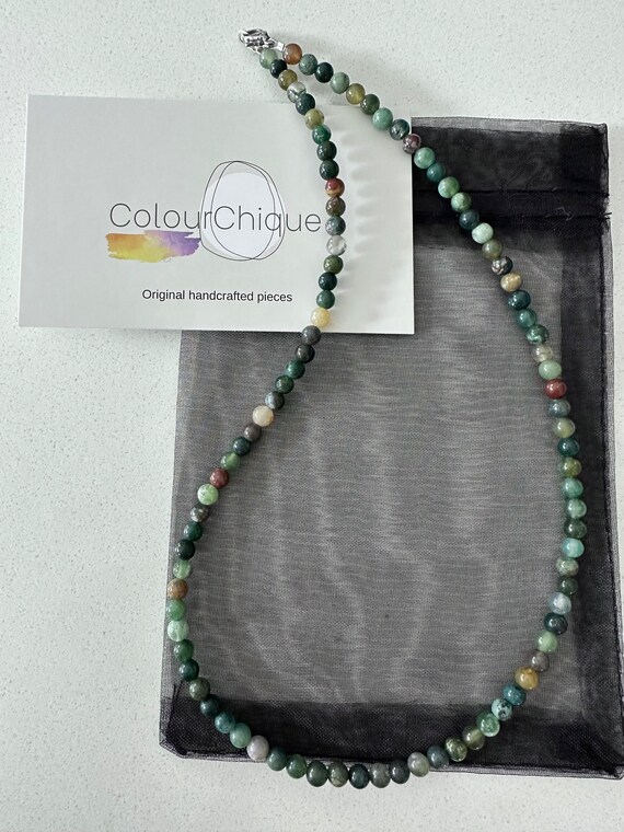 Indian agate necklace hotsell