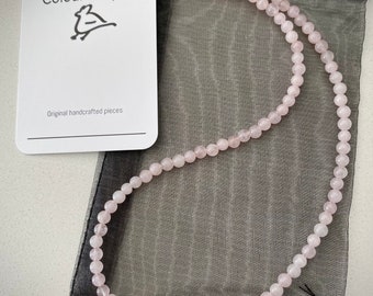 Rose Quartz Necklace - Etsy Australia