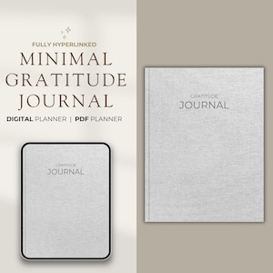 Digital Gratitude Journal Daily Gratitude Journal for iPad and GoodNotes Digital Journal Mental Health Self Care & Mindfulness Journal