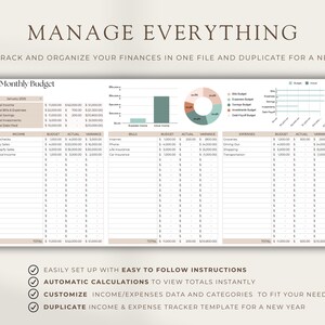 Income and Expense Tracker: Personal Finance Spreadsheet (google Sheets ...