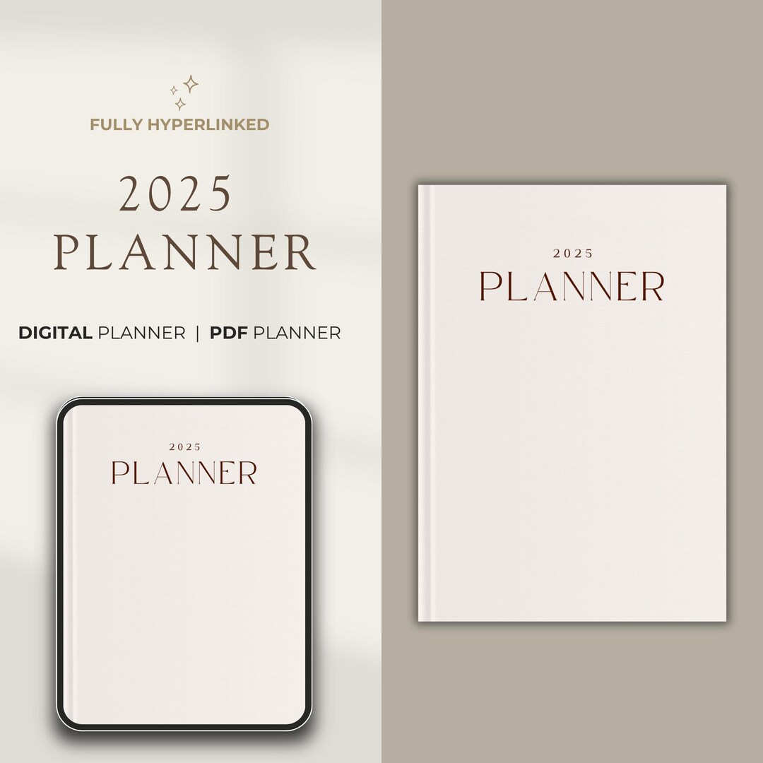2025 Digital Planner for Goodnotes Notability iPad & Tablet Aesthetic ...