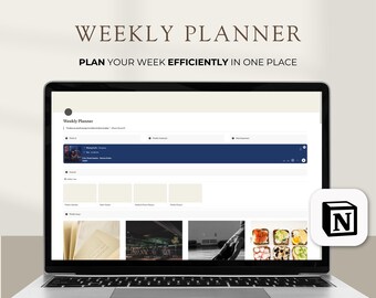 Notion Weekly Planner Template: Minimalist Digital Dashboard (2025)