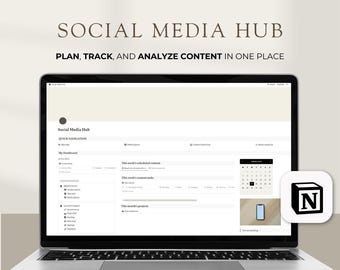 Notion Social Media Content Planner: modello definitivo per la creazione di contenuti (download digitale)